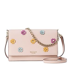 Kate Spade floral applique Leather crossbody bag